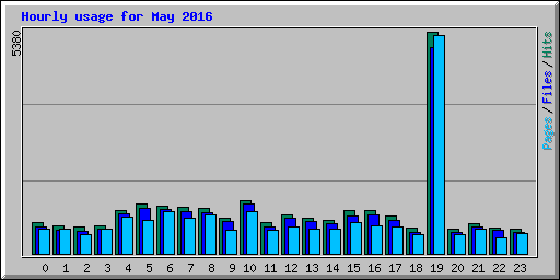 Hourly usage for May 2016