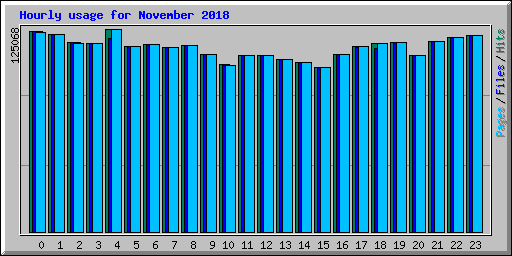 Hourly usage for November 2018