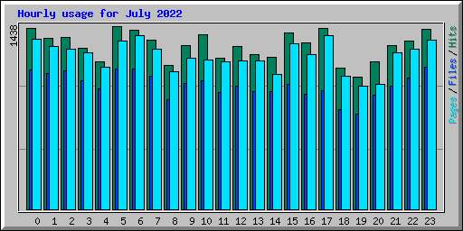 Hourly usage for July 2022