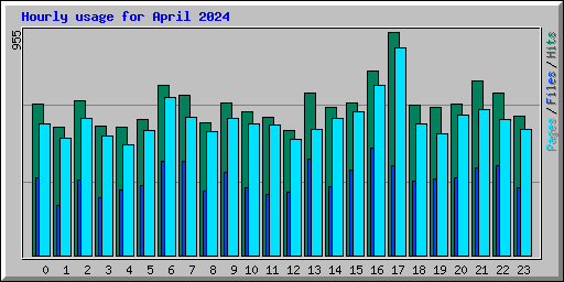 Hourly usage for April 2024